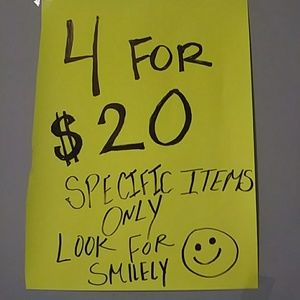 ☺4 ITEMS/ FOR 💲20☺